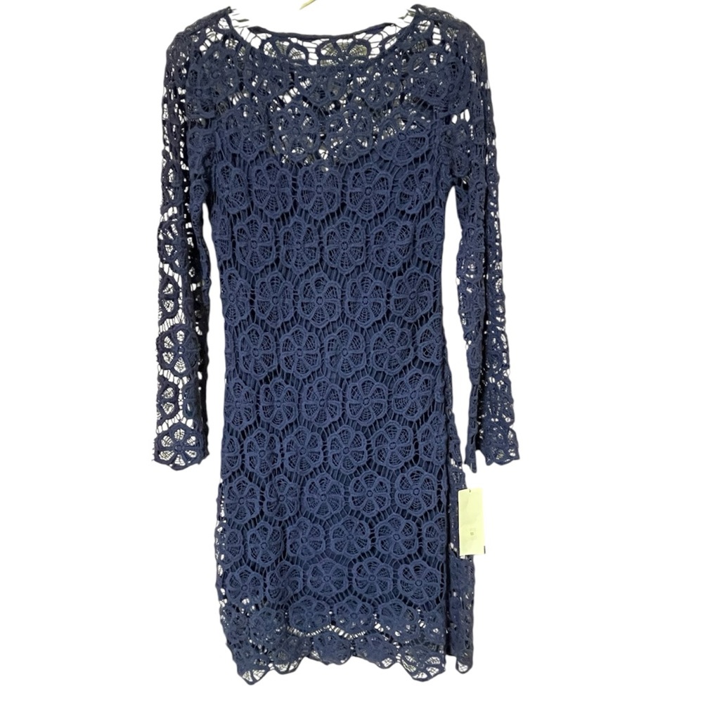 Yoana Baraschi Anthropologie Purple Crochet Lined Dress Size 6 Whimsigoth NWT
